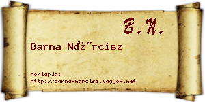 Barna Nárcisz névjegykártya